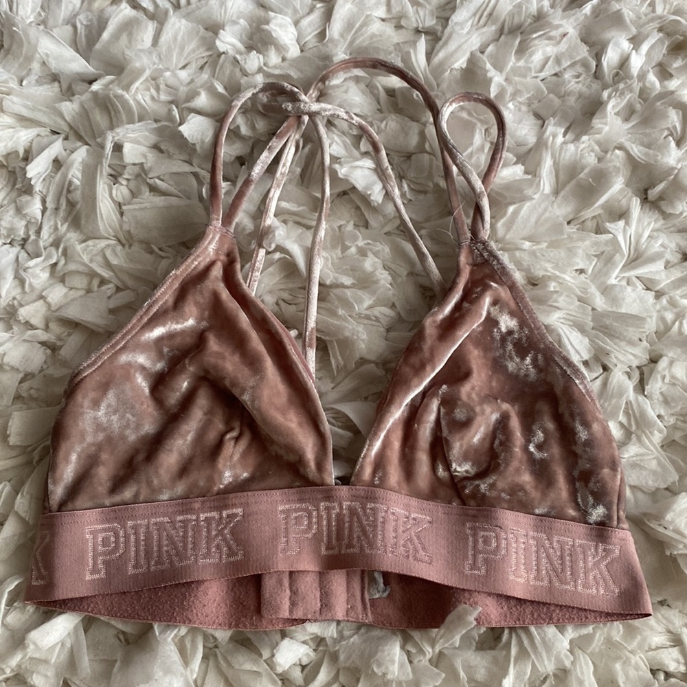 PINK Victoria’s Secret velvet bralette